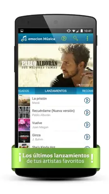 Emocion Música android App screenshot 1